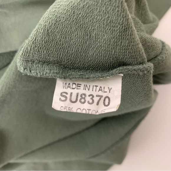 Paolo Tricot Sweater Green Size XL Italy Asymmetrical Boxy Oversized Lagenlook - Picture 7 of 10